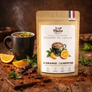 OROAMINT Poudre de cacao à l'orange de Sicile et à la menthe