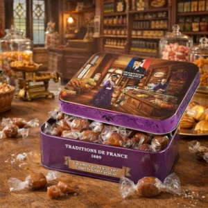 Caramels au Beurre Salé, Cœur Feuilleté Praliné