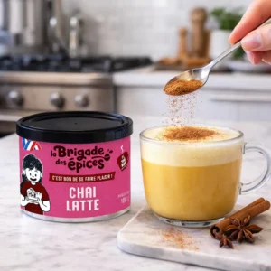 Chai Latté au Thé Noir et épices