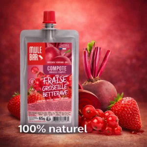 Compote Energétique Fraise, Groseilles, Betterave