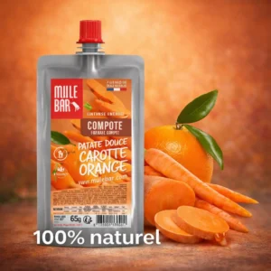 Compote Energétique Patate Douce, Carotte, Orange